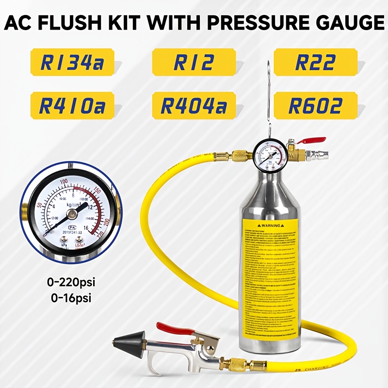 Coolant Flush Machine - Air Conditioner Flush Kit Flushing Spray