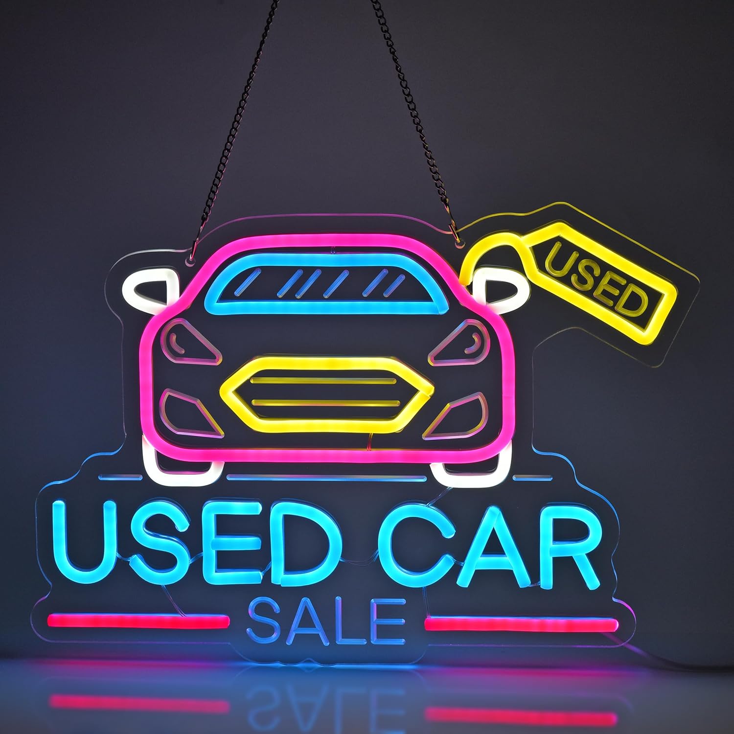 Used Car Sale Neon Sign USB Po - Auto Repair Shop For Sale review and price