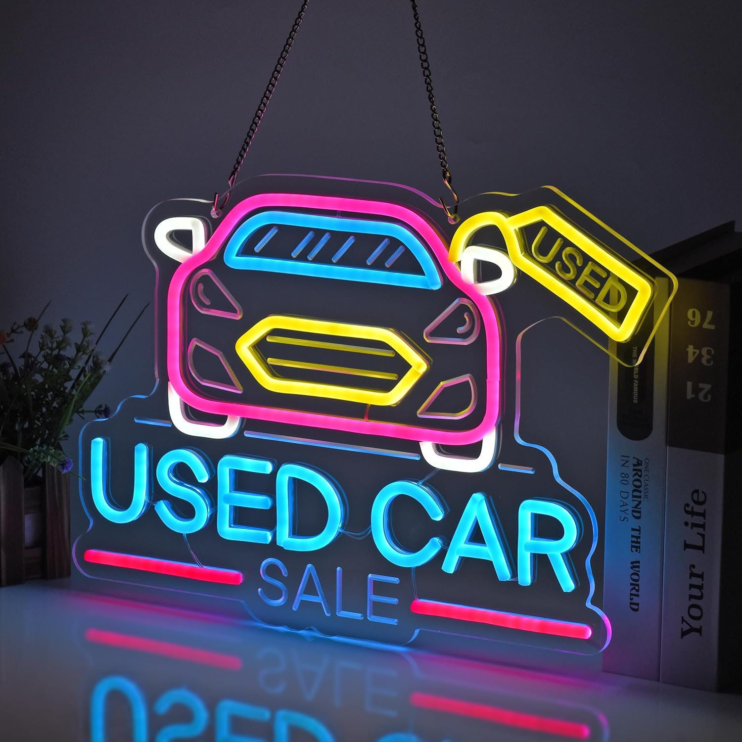 Used Car Sale Neon Sign USB Po - Auto Repair Shop For Sale review and price