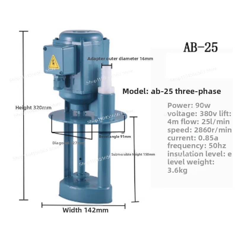 90W AB-25 Coolant Pump - 220V/ - Coolant Flush Machine review and price