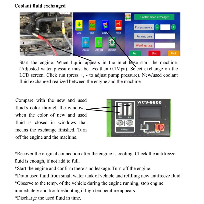 WCS9800 Automatic Radiator Coo - Coolant Flush Machine review and price